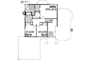 European Style House Plan - 3 Beds 2.5 Baths 2071 Sq/Ft Plan #47-590 