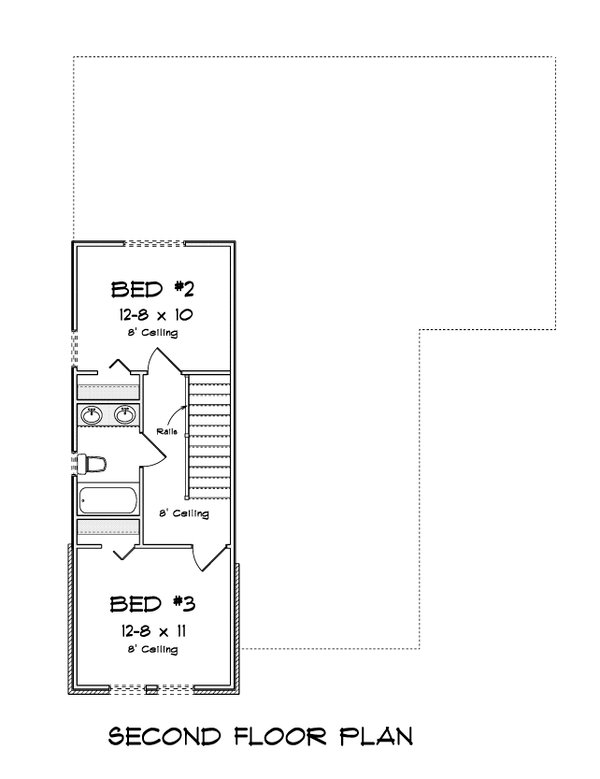 Cottage Floor Plan - Upper Floor Plan #513-2288