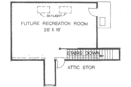 Floor Plan - Other Floor for European House Plan #310-386 - 4 bed, 3.5 bath