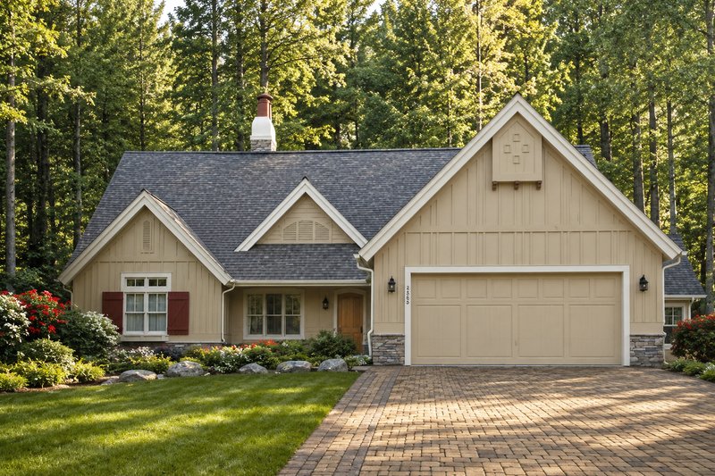 Home Plan - Exterior - Front Elevation 2 for European House Plan #928-156 - 3 bed, 2.5 bath