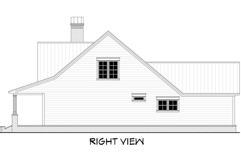 House Plan Design - Exterior - Other Elevation 2 for Farmhouse House Plan #430-198 - 4 bed, 3 bath