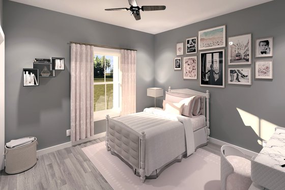 Interior - Bedroom for Cottage House Plan #44-247 - 3 bed, 2 bath