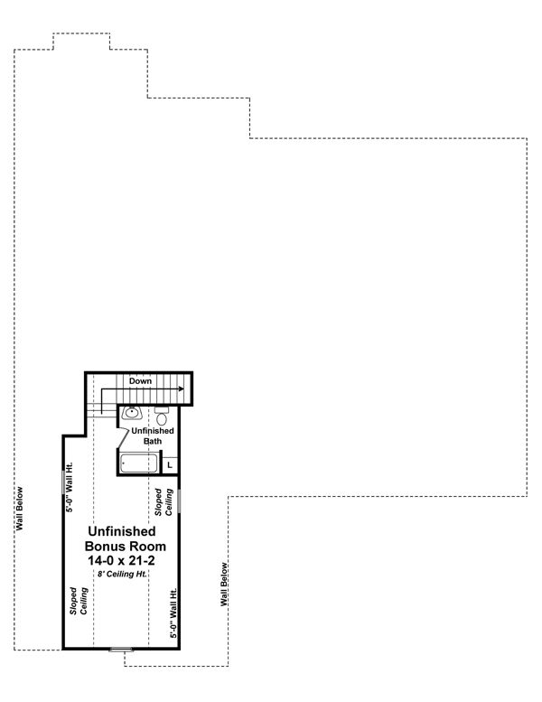 Country Floor Plan - Upper Floor Plan #21-335