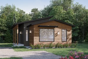 House Blueprint - Cabin Exterior - Front Elevation Plan #23-2874