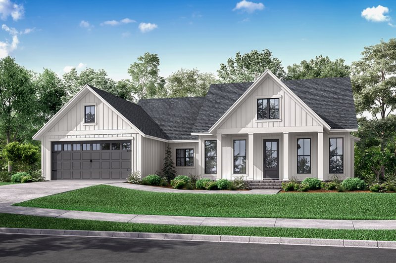 Dream House Plan - Exterior - Front Elevation 4 for Farmhouse House Plan #430-221 - 3 bed, 2 bath