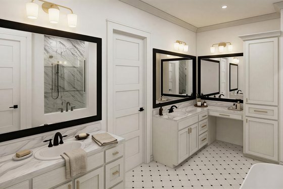 Interior - Master Bathroom for Farmhouse House Plan #1074-133 - 4 bed, 3.5 bath