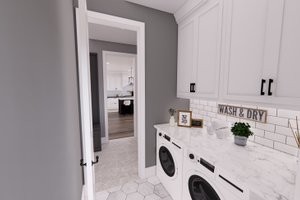 Interior - Laundry 1 for Farmhouse House Plan #51-1324 - 4 bed, 3 bath