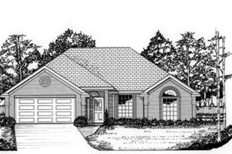 Home Plan - Traditional Exterior - Front Elevation Plan #62-102