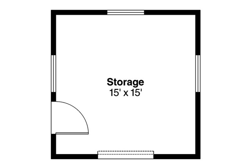 Home Plan - Floor Plan - Main Floor for Craftsman House Plan #124-786, 0 bath