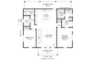 Southern Style House Plan - 2 Beds 2 Baths 1280 Sq/Ft Plan #932-905 