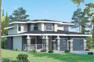 Craftsman Exterior - Front Elevation Plan #1100-79