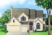 Traditional Style House Plan - 4 Beds 3.5 Baths 2708 Sq/Ft Plan #67-541 
