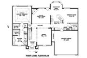 European Style House Plan - 3 Beds 2.5 Baths 2343 Sq/Ft Plan #81-850 
