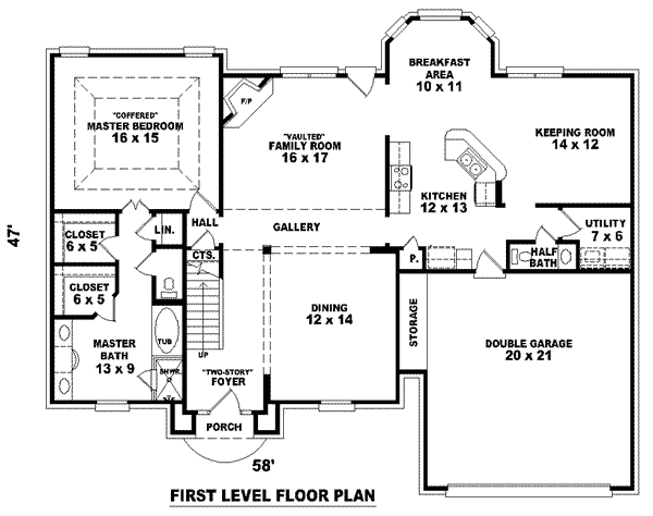 European Floor Plan - Main Floor Plan #81-850