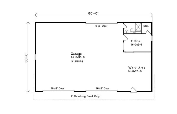 Home Plan - Ranch Floor Plan - Main Floor Plan #22-548
