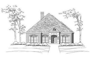 Colonial Exterior - Front Elevation Plan #411-753