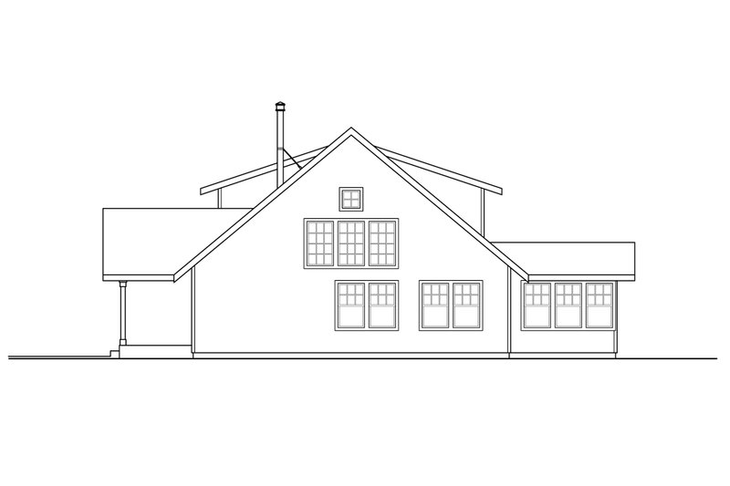 Home Plan - Exterior - Other Elevation for Cottage House Plan #124-1157 - 2 bed, 3 bath