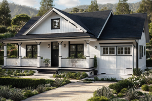 Cottage Exterior - Front Elevation Plan #515-40