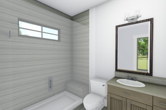 Interior - Bathroom for Traditional House Plan #1069-24 - 1 bed, 1 bath