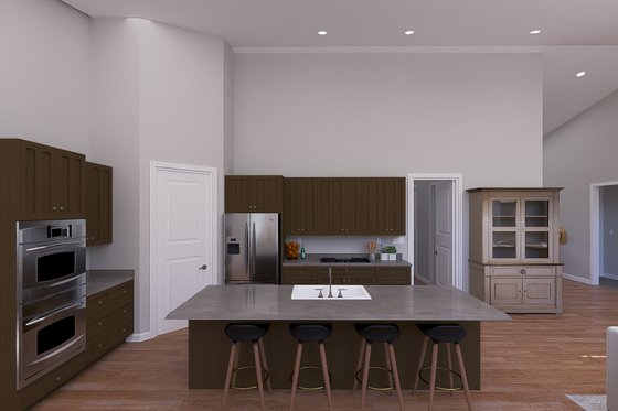 Interior - Kitchen 1 for Barndominium House Plan #1060-292 - 3 bed, 3.5 bath