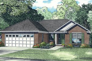 Traditional Exterior - Front Elevation Plan #17-3452