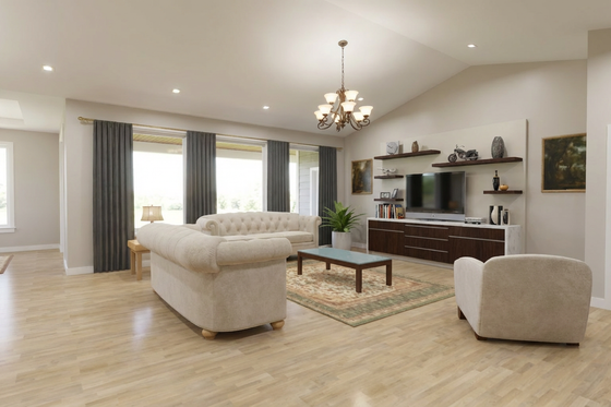 Interior - Family Room for Craftsman House Plan #1111-46 - 4 bed, 3.5 bath