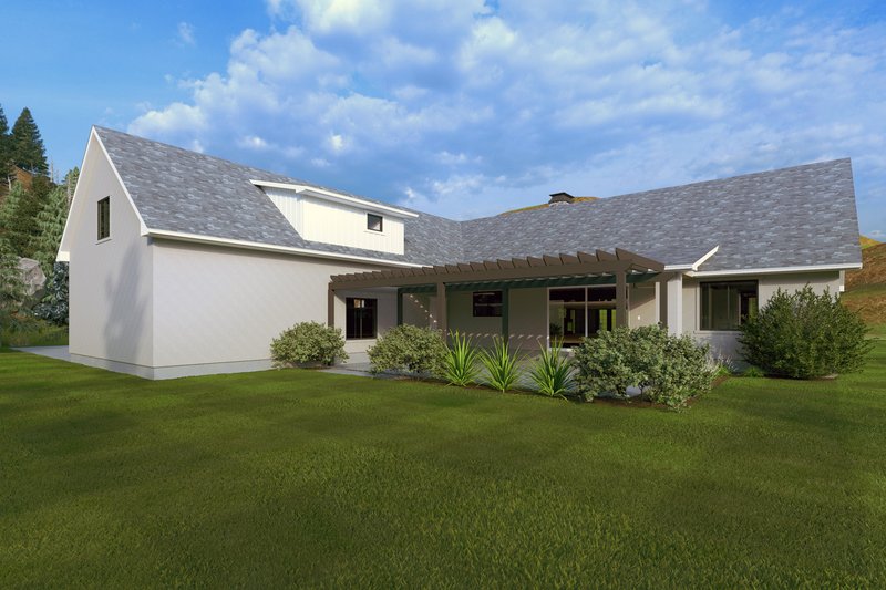 Dream House Plan - Exterior - Rear Elevation for Farmhouse House Plan #1111-34 - 3 bed, 3.5 bath