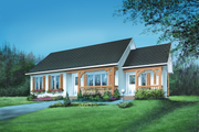 Ranch Style House Plan - 4 Beds 1 Baths 1092 Sq/Ft Plan #25-1087 