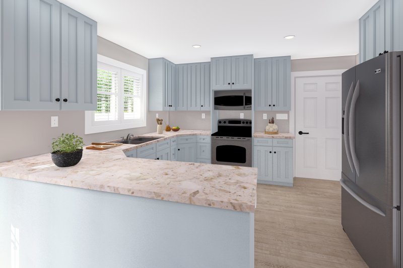 House Plan Design - Interior - Kitchen for Ranch House Plan #1060-388 - 3 bed, 1.5 bath