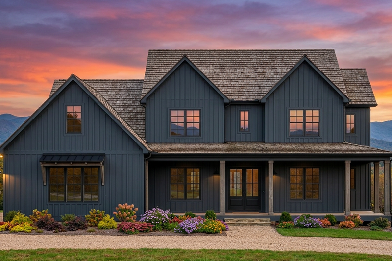 House Design - Exterior - Front Elevation 3 for Farmhouse House Plan #1096-201 - 4 bed, 4 bath