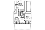 Cottage Style House Plan - 4 Beds 2 Baths 1353 Sq/Ft Plan #45-589 