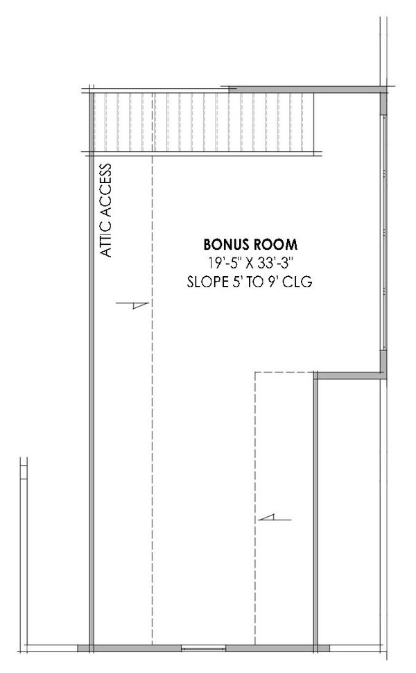 Modern Floor Plan - Upper Floor Plan #1096-42