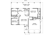 Adobe / Southwestern Style House Plan - 3 Beds 2 Baths 1773 Sq/Ft Plan #1-643 