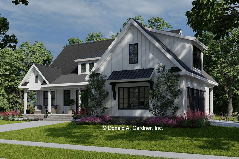 Home Plan - Exterior - Front Elevation 4 for Modern House Plan #929-1174 - 3 bed, 2.5 bath