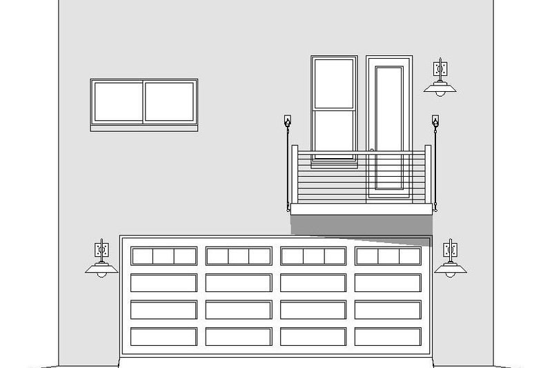 Dream House Plan - Exterior - Front Elevation 3 for Contemporary House Plan #932-293 - 2 bed, 1 bath