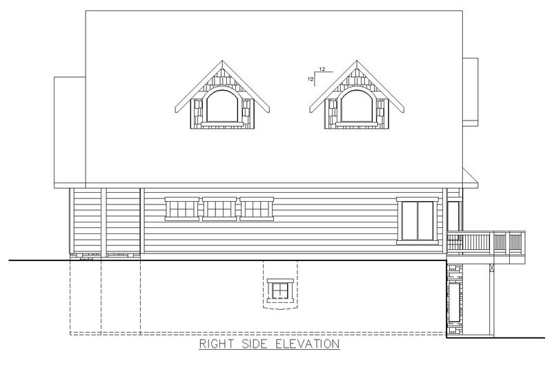 Dream House Plan - Exterior - Other Elevation 1 for Country House Plan #117-808 - 3 bed, 3 bath