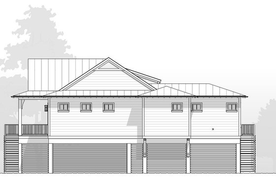 Exterior - Other Elevation 1 for Beach House Plan #901-163 - 4 bed, 3.5 bath