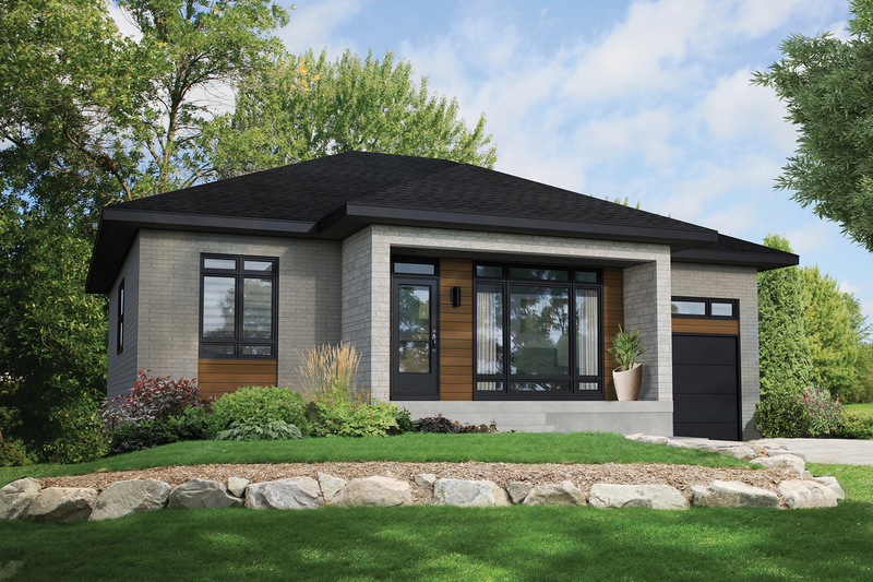 Home Plan - Contemporary Exterior - Front Elevation Plan #25-4902