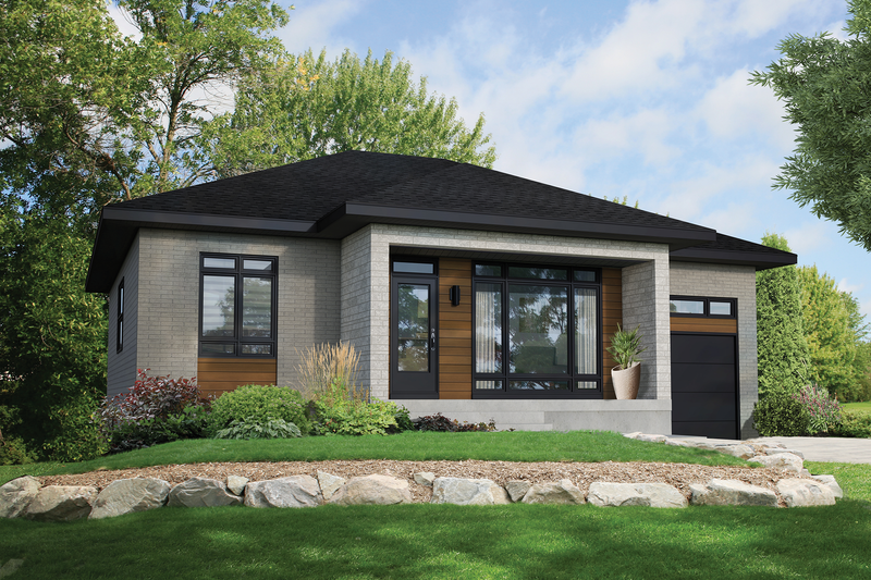 Dream House Plan - Contemporary Exterior - Front Elevation Plan #25-4902