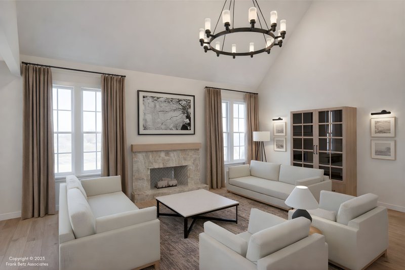 Architectural House Design - Interior - Family Room for Traditional House Plan #927-1042 - 4 bed, 3 bath
