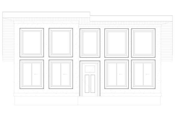 Exterior - Front Elevation 4 for Modern House Plan #1060-324 - 2 bed, 1 bath