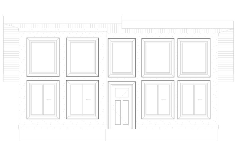 House Plan Design - Exterior - Front Elevation 4 for Modern House Plan #1060-324 - 2 bed, 1 bath
