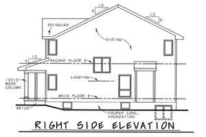 Exterior - Other Elevation 1 for Traditional House Plan #20-2060 - 3 bed, 2.5 bath