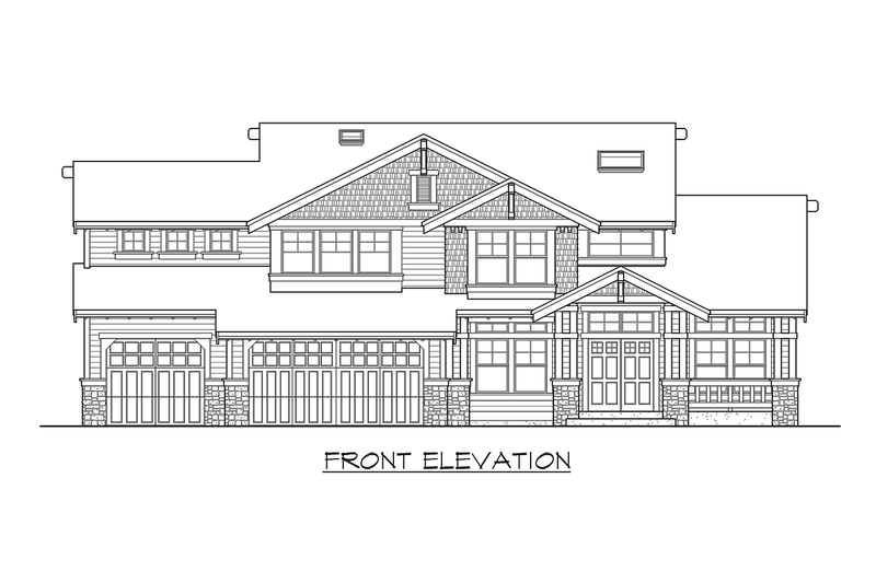 Dream House Plan - Exterior - Other Elevation for Craftsman House Plan #132-135 - 3 bed, 2.5 bath