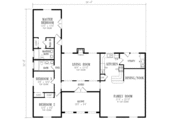 Mediterranean Style House Plan - 3 Beds 2 Baths 1766 Sq/Ft Plan #1-361 