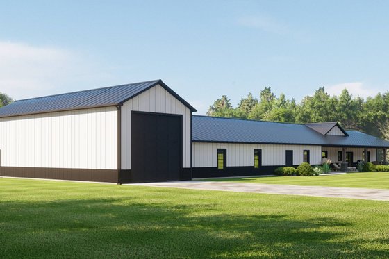Exterior - Rear Elevation for Country House Plan #1064-272 - 4 bed, 3 bath