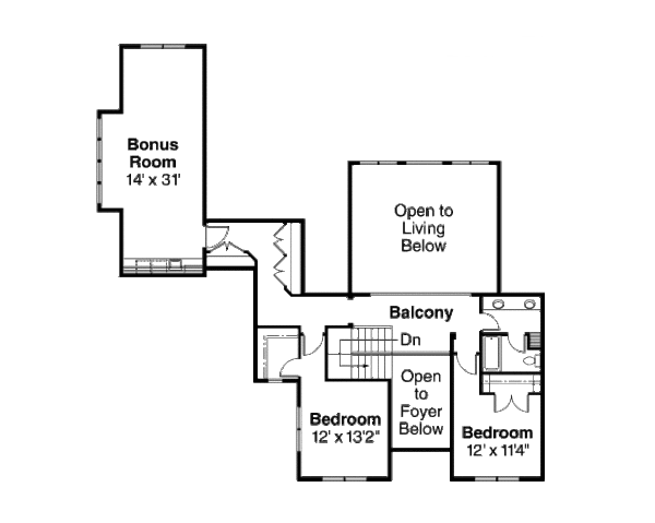 Dream House Plan - Floor Plan - Upper Floor Plan #124-702
