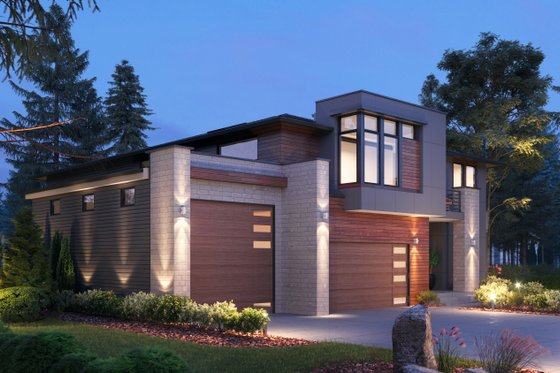 Exterior - Other Elevation for Contemporary House Plan #1066-132 - 4 bed, 4.5 bath