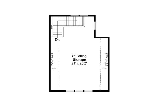 Floor Plan - Upper Floor for Traditional House Plan #124-1275, 0 bath
