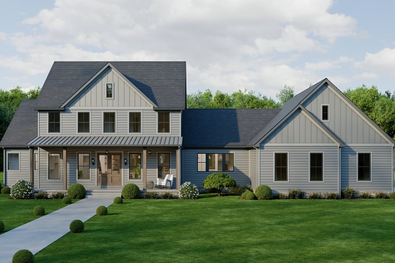 Home Plan - Exterior - Front Elevation 4 for Farmhouse House Plan #1089-71 - 4 bed, 3.5 bath